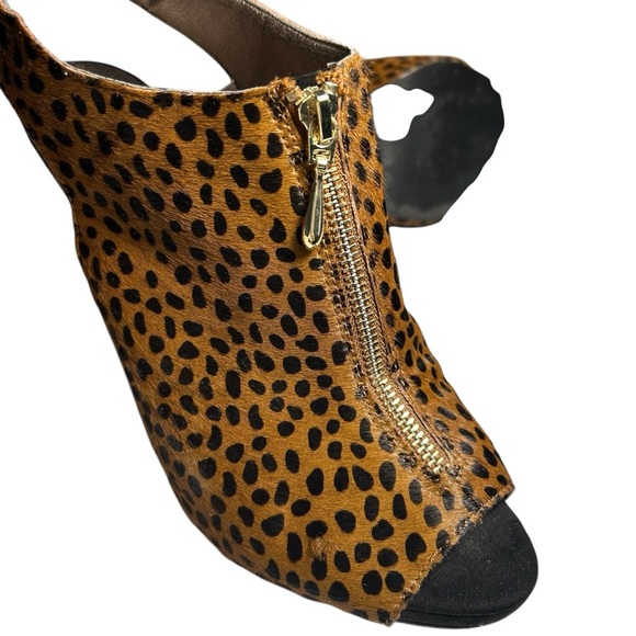 MODA Cheetah Print Peep Toe Heels Sz 10M - Picture 8 of 12